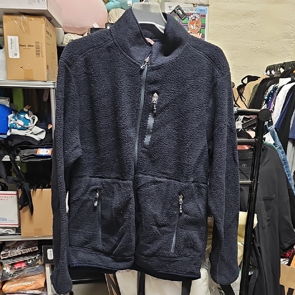 Nwt Free Country Navy Zip Up Mens #32